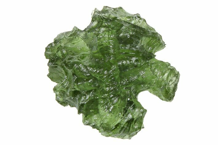 Green Moldavite Tektite ( g) - Besednice, Czech Republic #376333